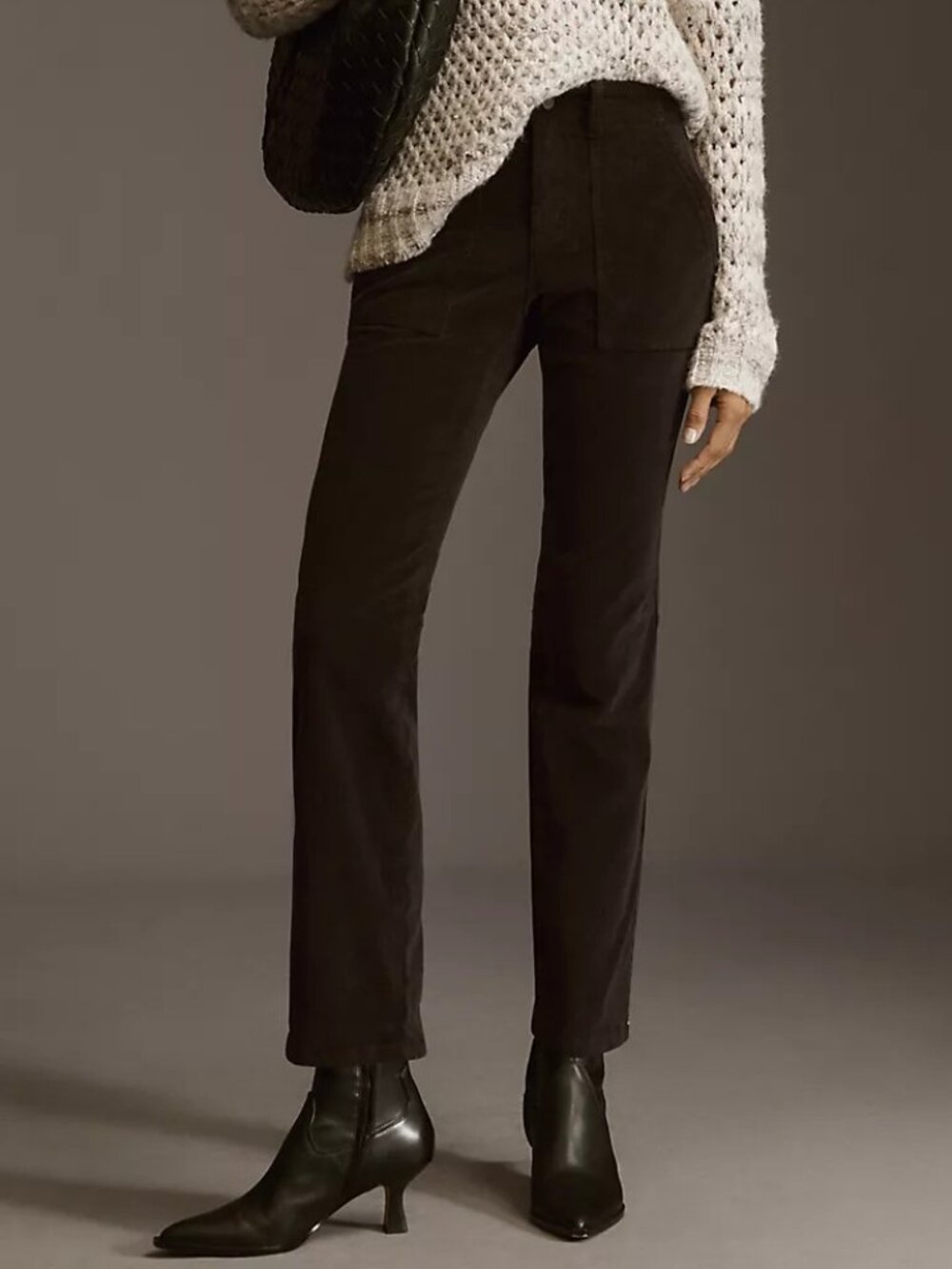 Sanctuary x Anthropologie Peacemaker Stretch Corduroy Zip Cuff Pants Size 30